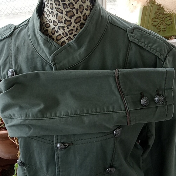 NWT Military Style Jacket Khaki Green XXL Junior - Picture 4 of 8